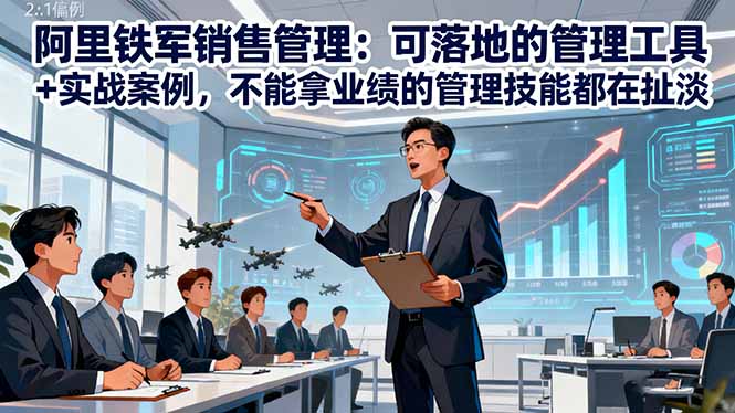 （16436期）阿里铁军销售管理：可落地的管理工具+实战案例，不能拿业绩的管理都在扯淡众成网-学无止境-中创网zibi