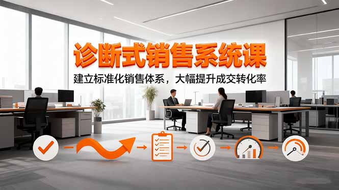 （16435期）诊断式销售系统课，建立标准化销售体系，大幅提升成交转化率众成网-学无止境-中创网zibi