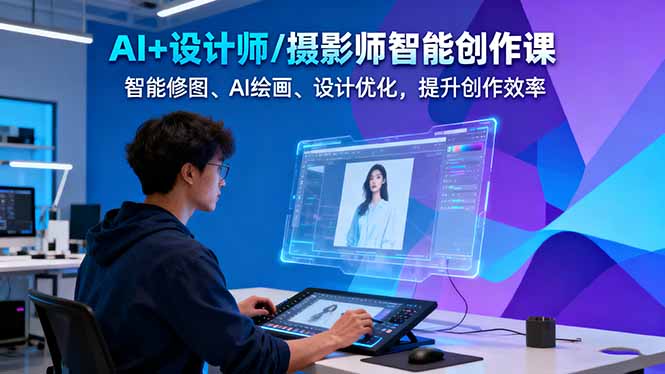 （16398期）AI+设计师/摄影师智能创作课：智能修图、AI绘画、设计优化，提升创作效率众成网-学无止境-中创网zibi