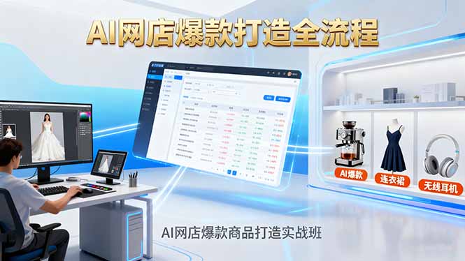 (16326期)AI网店爆款商品打造实战班:AI技术实现商品图智能处理,快速搭建AI网店众成网-学无止境-中创网zibi