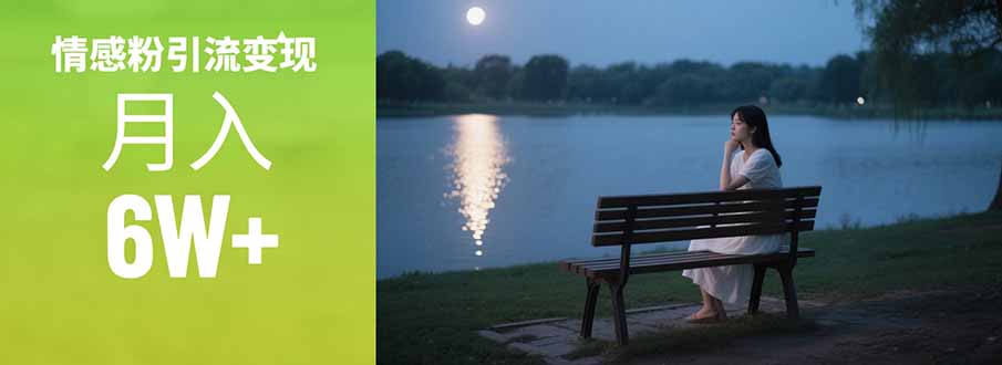 （15229期）情感粉引流变现实操课：单月变现6w+，情感粉引流变现实操课众成网-学无止境-中创网zibi