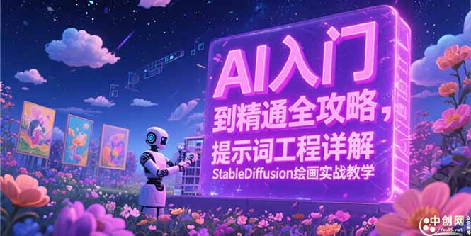 （15181期）AI入门到精通全攻略，提示词工程详解，StableDiffusion绘画实战教学众成网-学无止境-中创网zibi