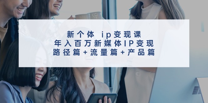 (11971期)新个体 ip变现课,年入百万新媒体IP变现,路径篇+流量篇+产品篇众成网-学无止境-中创网zibi