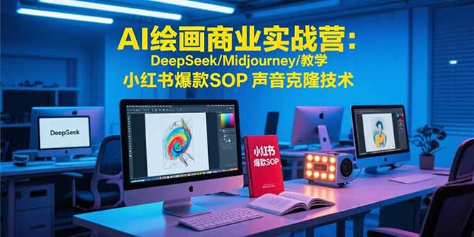 （15480期）AI绘画商业实战营：DeepSeek/Midjourney/教学 小红书爆款SOP 声音克隆技术众成网-学无止境-中创网zibi