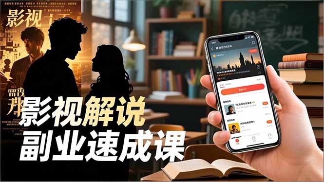 (16740期)Tk影视解说副业速成课,软件安装、全流程实操、爆款预设,新手两周变现众成网-学无止境-中创网zibi