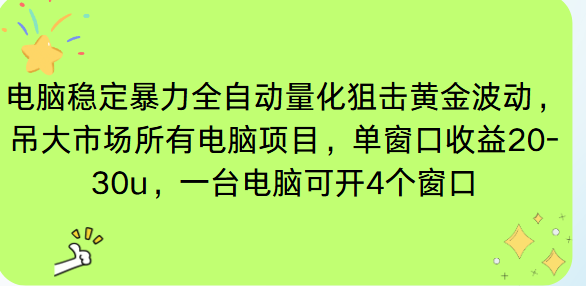 (16737期)电脑EA策略挂机项目单窗口收益20-30u,单电脑可挂5-10个窗口收益稳健4位数众成网-学无止境-中创网zibi