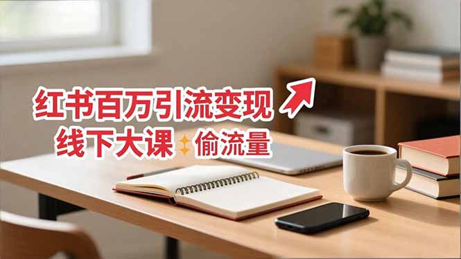 （16661期）小红书百万引流变现-11月线下大课：分享从0到百万引流路径，手把手教偷流量、拿结果众成网-学无止境-中创网zibi