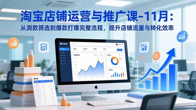 （16714期）淘宝店铺运营与推广课-11月：从测款筛选到爆款打爆完整流程，提升店铺流量与转化效率众成网-学无止境-中创网zibi