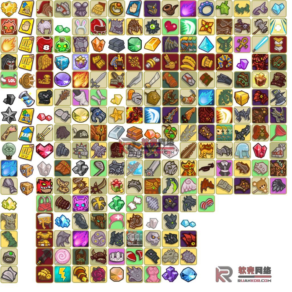 素材合集【27套UI和图标资源】覆盖多个种类游戏素材分享!众成网-学无止境-中创网zibi