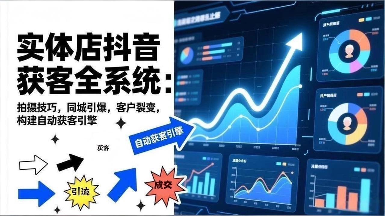 (17090期)2026实体店抖音获客全系统:拍摄技巧,同城引爆,客户裂变,构建自动获客引擎众成网-学无止境-中创网zibi