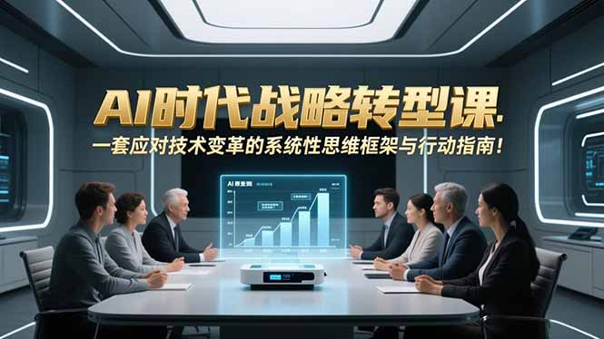(16990期)AI时代战略转型课:一套应对技术变革的系统性思维框架与行动指南!众成网-学无止境-中创网zibi