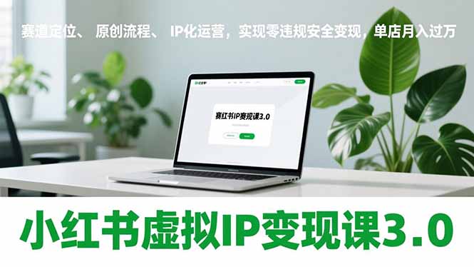 (17029期)小红书虚拟IP变现课3.0,赛道定位、原创流程、IP化运营,实现零违规安全变现,单店月入过万众成网-学无止境-中创网zibi